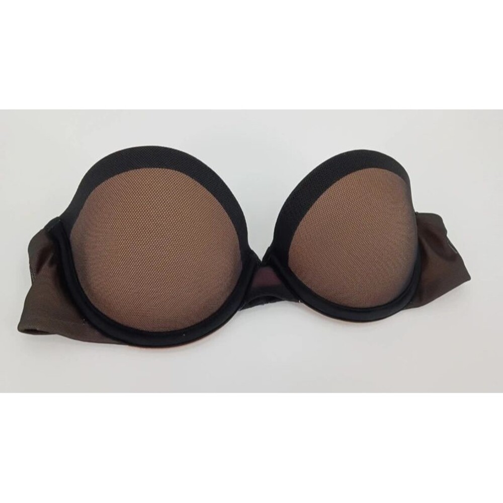 Cosmopolitan Magic Trick Multi-Way Sheer Mesh Underwire Bra 34A Black Nude